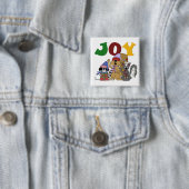 Critter Joy Tshirts en geschenken Vierkante Button 5,1 Cm (In situ)