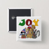 Critter Joy Tshirts en geschenken Vierkante Button 5,1 Cm (Voorkant /achterkant)