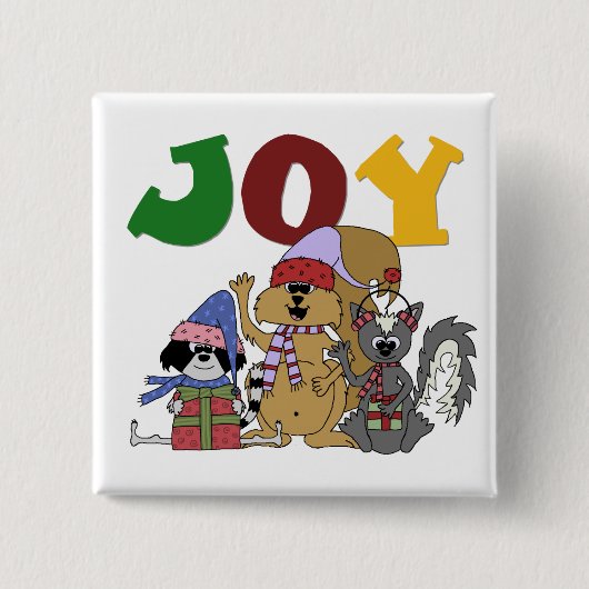Critter Joy Tshirts en geschenken Vierkante Button 5,1 Cm (Voorkant)
