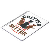 Critter Sitter Cute Pet Sitter Notitieboek (Linkerzijde)