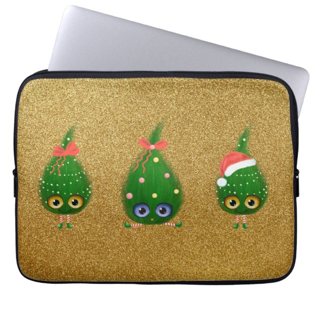 Critter Winter Solstice Pl. Laptop Sleeve (Voorkant)