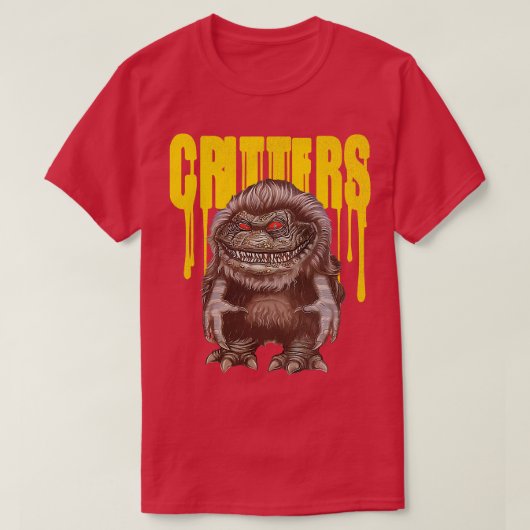 Critters  80s Cult Monster Horror T-shirt (Design voorkant)
