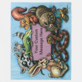 Critters Fleece Blanket Deken (Voorkant)