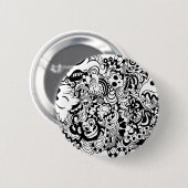 Critters in chaos doedle ronde button 5,7 cm (Voorkant /achterkant)