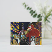 Critters op Times Square Briefkaart (Staand voorkant)