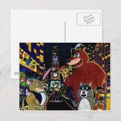 Critters op Times Square Briefkaart (Voorkant / Achterkant)