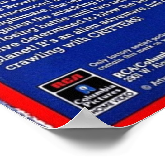 Critters VHS Poster (Hoek)