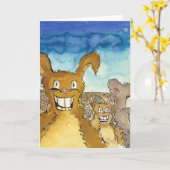 Critters wil de Kaart van de Verjaardag van de (Gele Bloem)