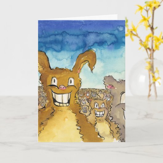 Critters wil de Kaart van de Verjaardag van de (Gele Bloem)