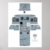 CRJ Cockpit Poster (Voorkant)