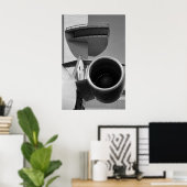 CRJ JFK Tower B&W Poster (Thuiskantoor)