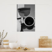 CRJ JFK Tower B&W Poster (Keuken)