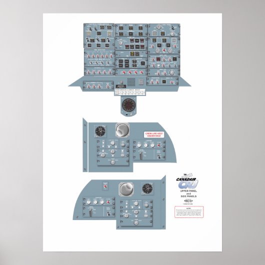 CRJ-Poster bovenpaneel Poster (Voorkant)