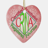 CRNA ACR RG Certified Registtified Nurse Anestheti Keramisch Ornament (Rechts)