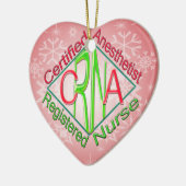 CRNA ACR RG Certified Registtified Nurse Anestheti Keramisch Ornament (Links)