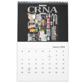 CRNA Anesthesie 12 maanden kalender (Jan 2026)