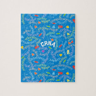 CRNA Blue Jigzaag Puzzle Legpuzzel