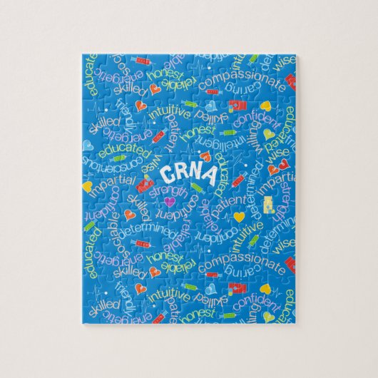 CRNA Blue Jigzaag Puzzle Legpuzzel (Verticaal)