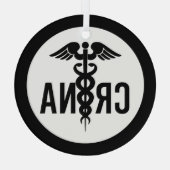 CRNA Certified Nurse Anesthetist Gifts Glas Ornament (Achterkant)