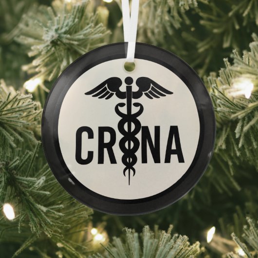 CRNA Certified Nurse Anesthetist Gifts Glas Ornament (Insitu)