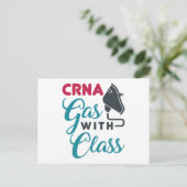 CRNA-gas met klasse Funny Appreciation Briefkaart (Staand voorkant)