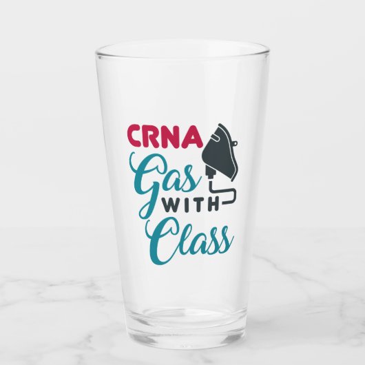 CRNA-gas met klasse Funny Appreciation Glas (Voorkant)