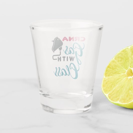 CRNA-gas met klasse Funny Appreciation Shot Glas (Achterkant)