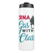 CRNA-gas met klasse Funny Appreciation Thermosbeker (Voorkant)