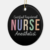 CRNA-gecertificeerde anesthesist voor verpleegkund Keramisch Ornament (Links)