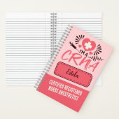 CRNA-gecertificeerde anesthesist voor verpleegkund Notitieboek (Binnen)