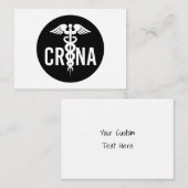 CRNA-gecertificeerde anesthesist voor verpleegkund Notitiekaartje (Voorkant / Achterkant)