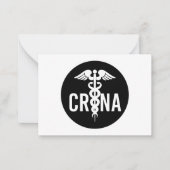CRNA-gecertificeerde anesthesist voor verpleegkund Notitiekaartje (Voorkant)