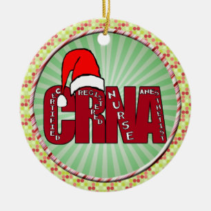 CRNA-gecertificeerde anesthesist Zurse Anesthetist Keramisch Ornament