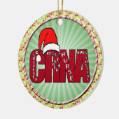 CRNA-gecertificeerde anesthesist Zurse Anesthetist Keramisch Ornament (Links)