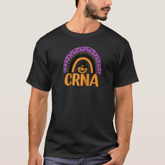 CRNA-gecertificeerde anesthetistische zurenhallow T-shirt (Voorkant)