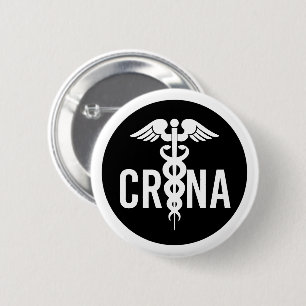 CRNA-gecertificeerde anesthetistische zurenschenki Ronde Button 5,7 Cm