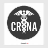 CRNA-gecertificeerde anesthetistische zurenschenki Sticker (Vel)