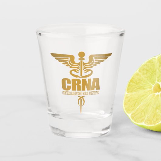 CRNA (goud) Shot Glas (Voorkant)