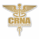 CRNA (goud) Sticker (Voorkant)