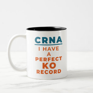 CRNA I heeft een perfecte KO record Tweekleurige Koffiemok