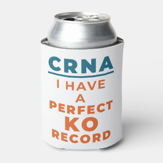CRNA ik heb een perfect KO-record Blikjeskoeler (Blikje Voorkant)