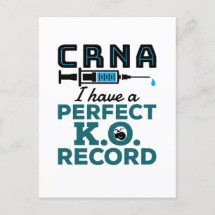 CRNA ik heb een perfecte K.O.record Briefkaart