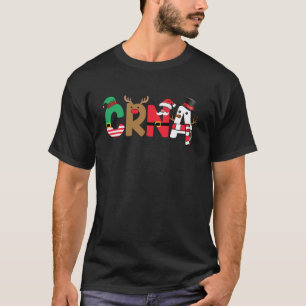 CRNA Kersttrui Verpleegkundige Anesthesist Kerstfe T-shirt