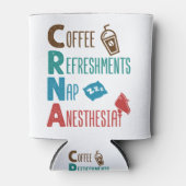 CRNA-koffie verfrist nap-anesthesie Blikjeskoeler (Voorkant)