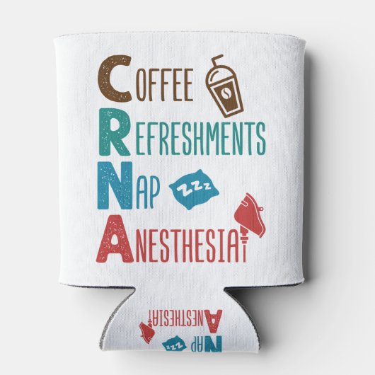 CRNA-koffie verfrist nap-anesthesie Blikjeskoeler (Achterkant)