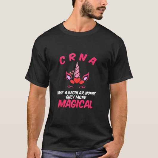 Crna Magical Certified Nurse Anesthetist T-shirt (Voorkant)