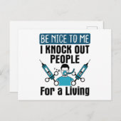 CRNA neuro-anestheticus Briefkaart (Voorkant / Achterkant)