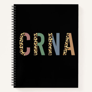 CRNA Nurse anesthetist Cheetah leopard print Notitieboek