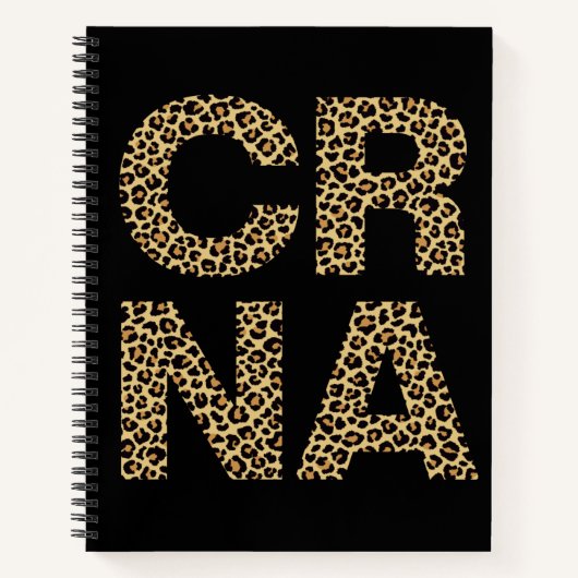 CRNA Nurse anesthetist Cheetah leopard print Notitieboek (Voorkant)