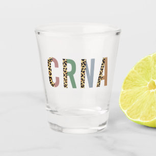 CRNA Nurse anesthetist Cheetah leopard print Shot Glas